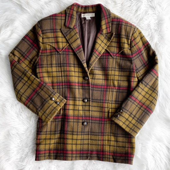 plaid western jacket